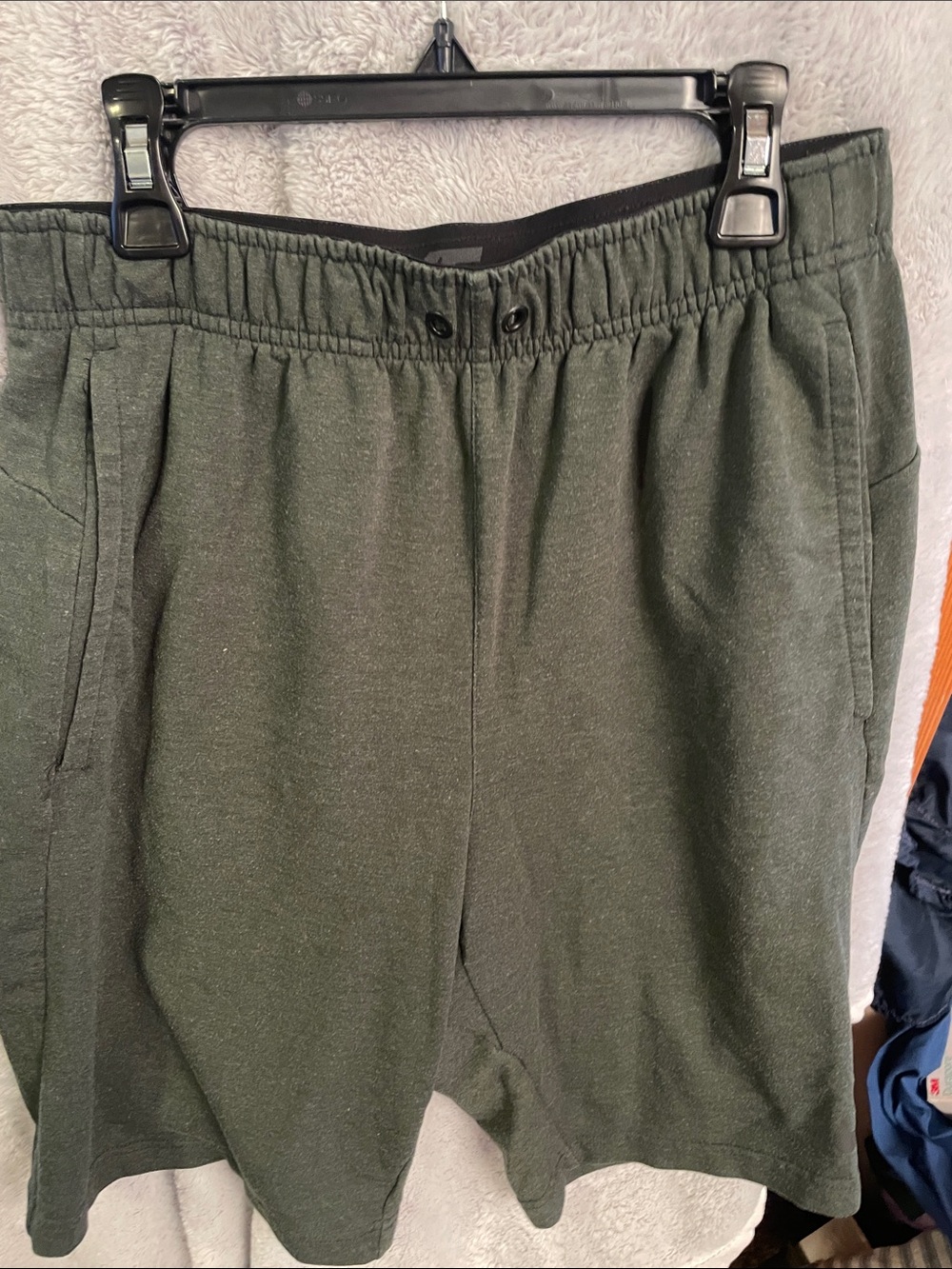 Nike Black and Olive Green Athletic Shorts